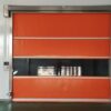 Рулонные скоростные ПВХ ворота с прозрачной вставкой